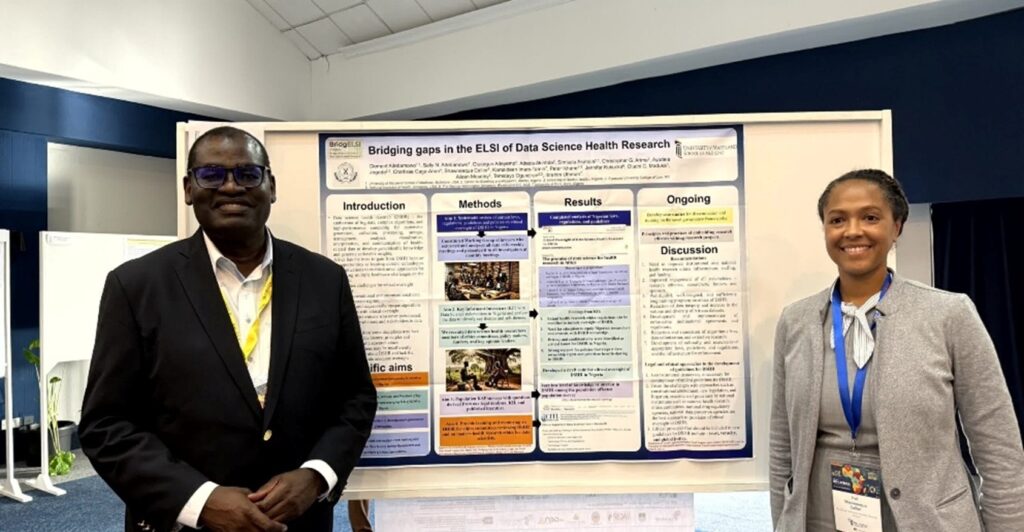 Left to Right: Prof. Clement Adebamowo and Prof. Shawneequa Callier at the 4th DS-I Africa consortium meeting